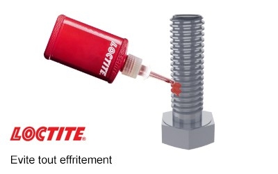 Loctite évite tout effritement