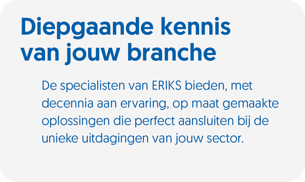 Diepgaande kennis van jouw branche